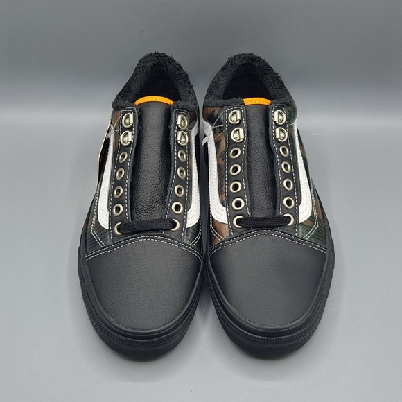 New Vans Old Skool MTE Black and Camouflage with Faux Fur Lining Men's Size 7.5 - Picture 6 of 10